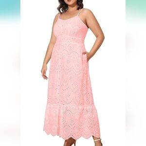 PINUP FASHION Open Knit Dress with Pockets